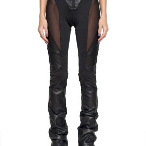 Moto Mesh Pants - Black