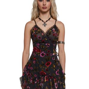 Florence Velvet Wrap Mini Dress