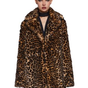 Hunt You Down Leopard Faux Fur Jacket