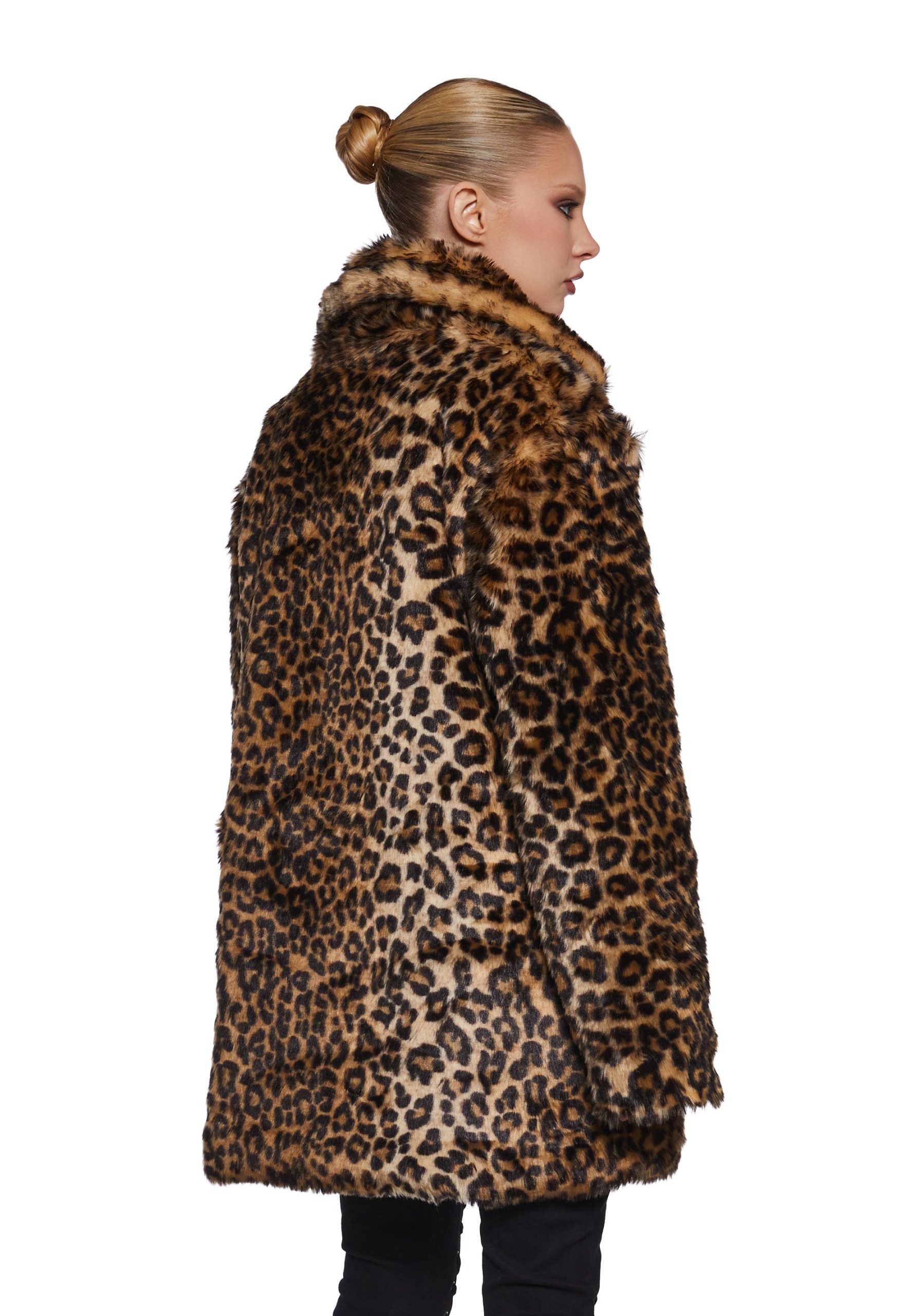 Hunt You Down Leopard Faux Fur Jacket - Image 4