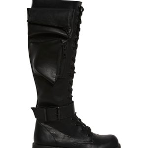Obsidian Pocket Combat Boots