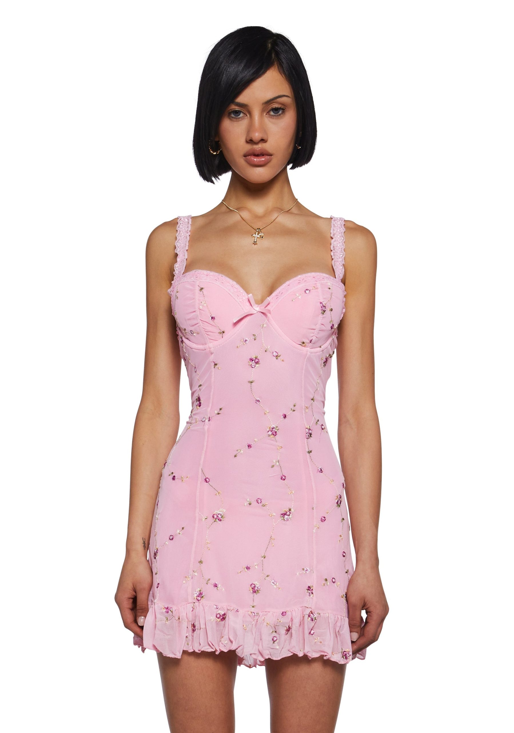 I'm Baby Mini Slip Dress - Light Pink