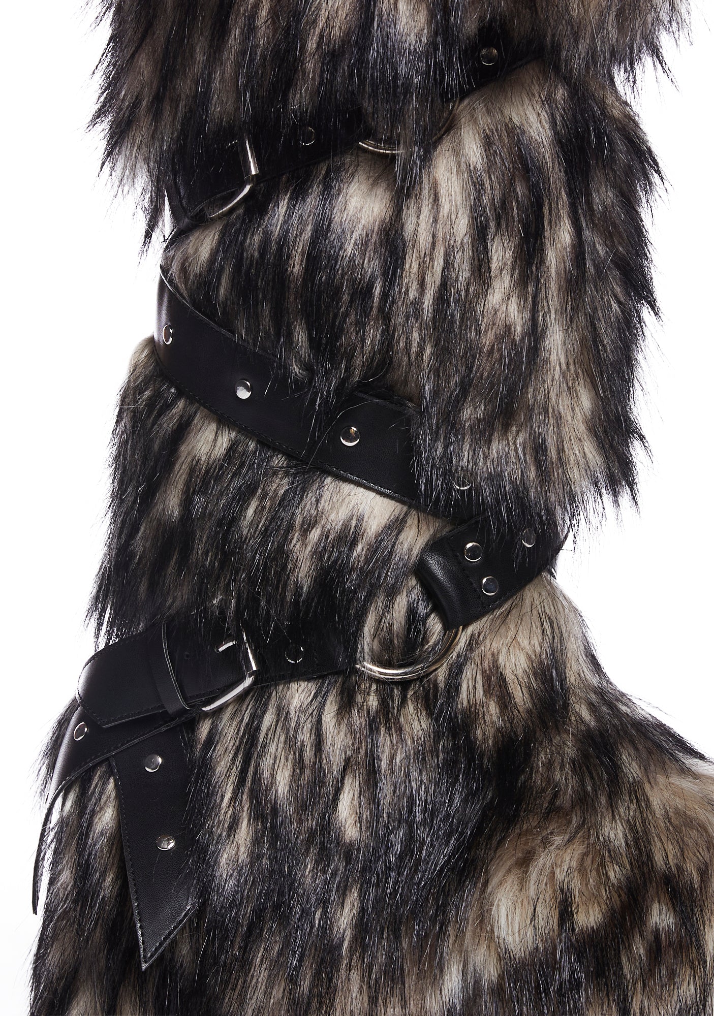 Wild Instincts Faux Fur Boots - Off White - Image 2