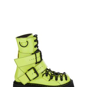 Low Traitor Boots - Neon Yellow