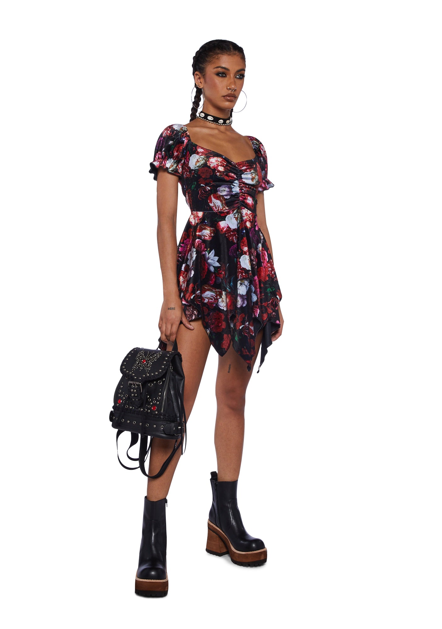 Chasin' Rainbows Mini Dress - Floral - Image 2