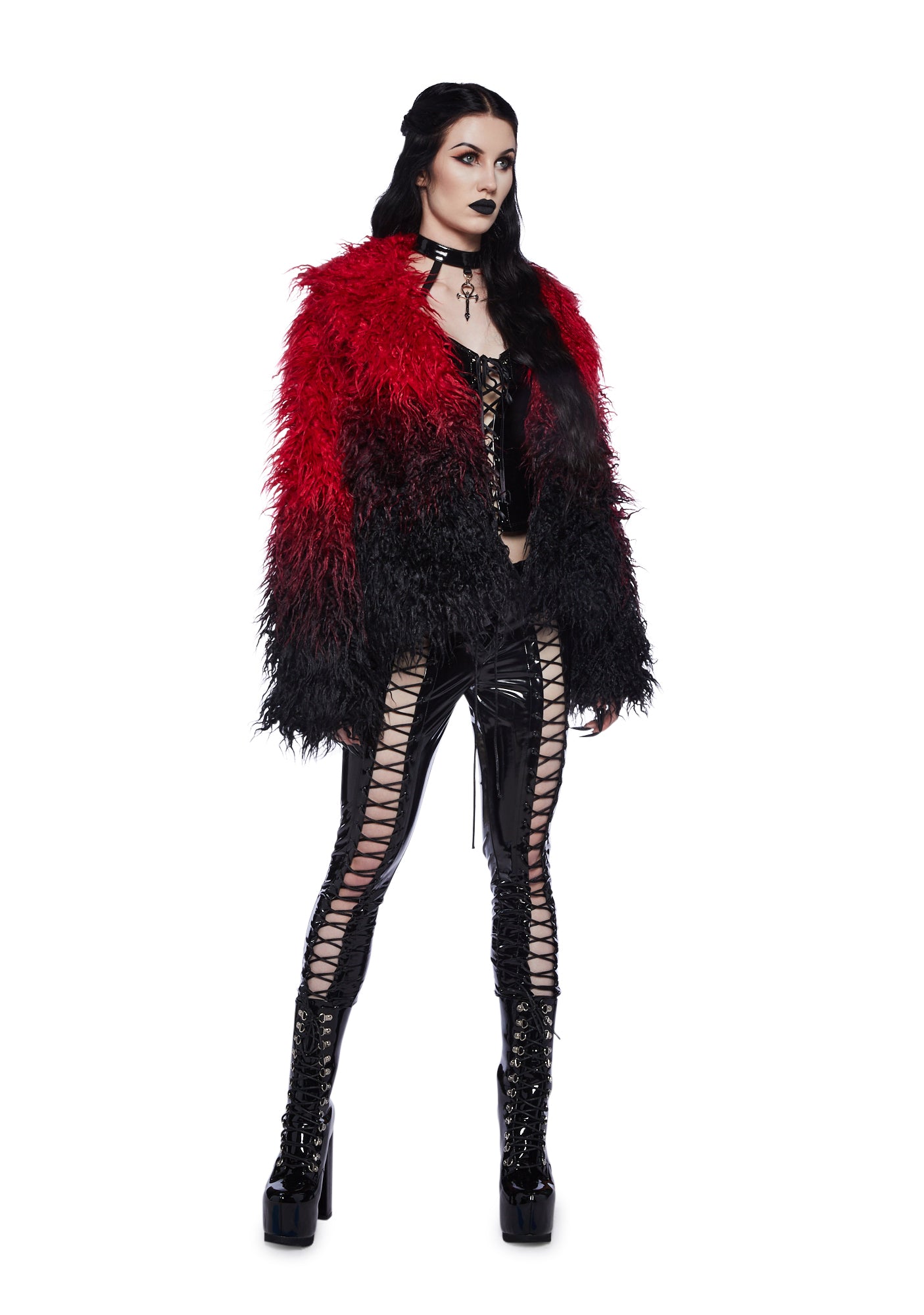 I'd Die Again Ombre Jacket- Red - Image 2