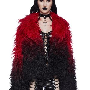 I'd Die Again Ombre Jacket- Red