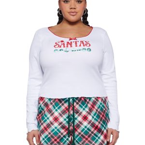 Plus Clause A Scene Long Sleeve Top