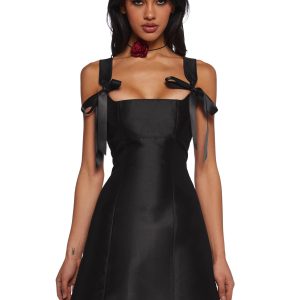 Pixie Stardust Mini Dress - Black
