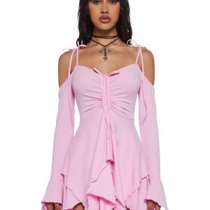 F is For Fairies Handkerchief Dress - Pink