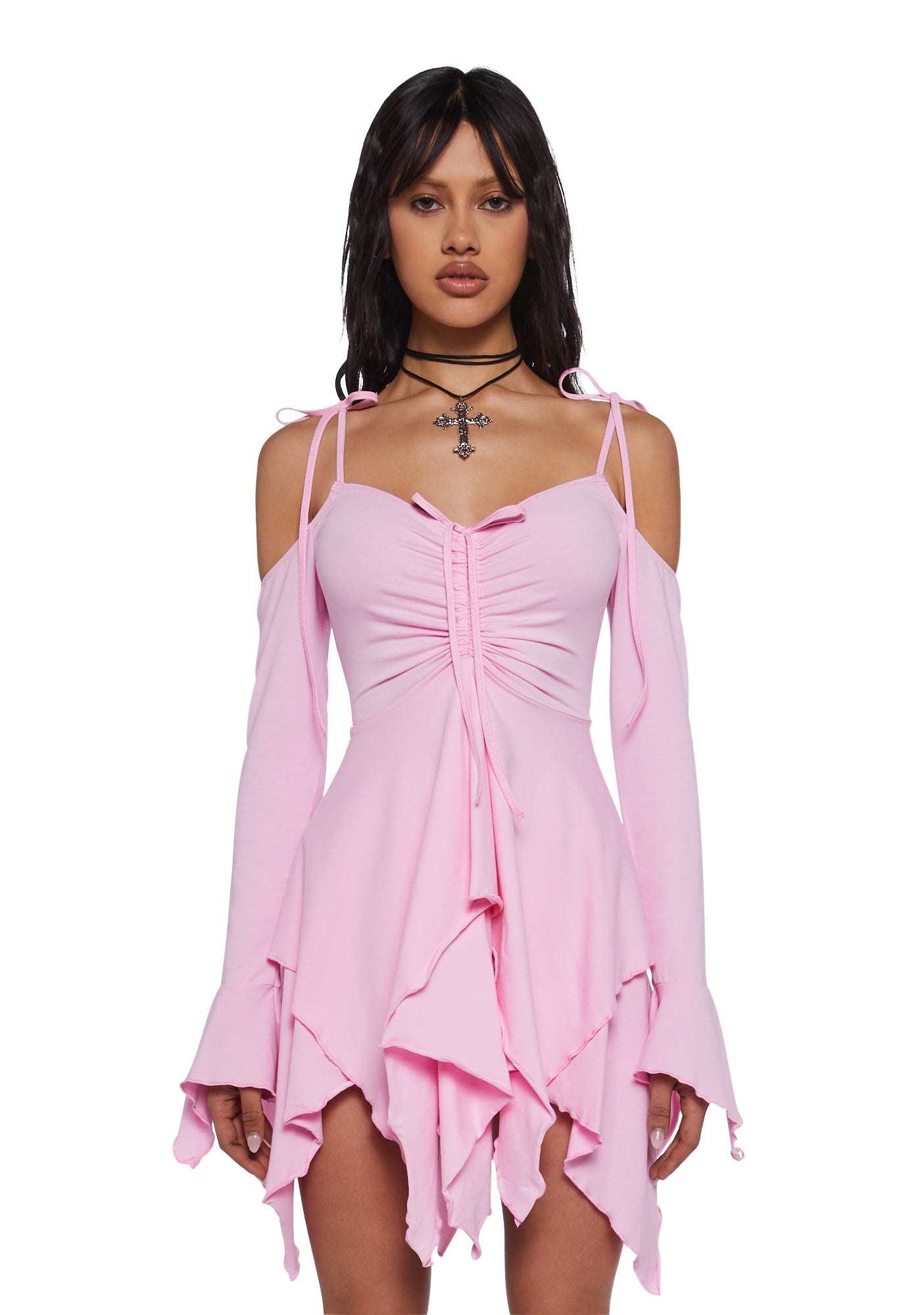 F is For Fairies Handkerchief Dress - Pink