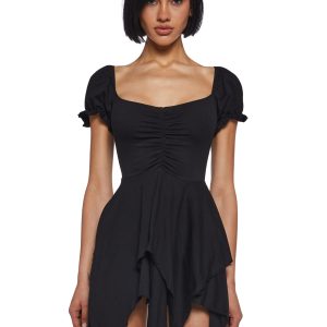 Chasin' Rainbows Mini Dress - Black