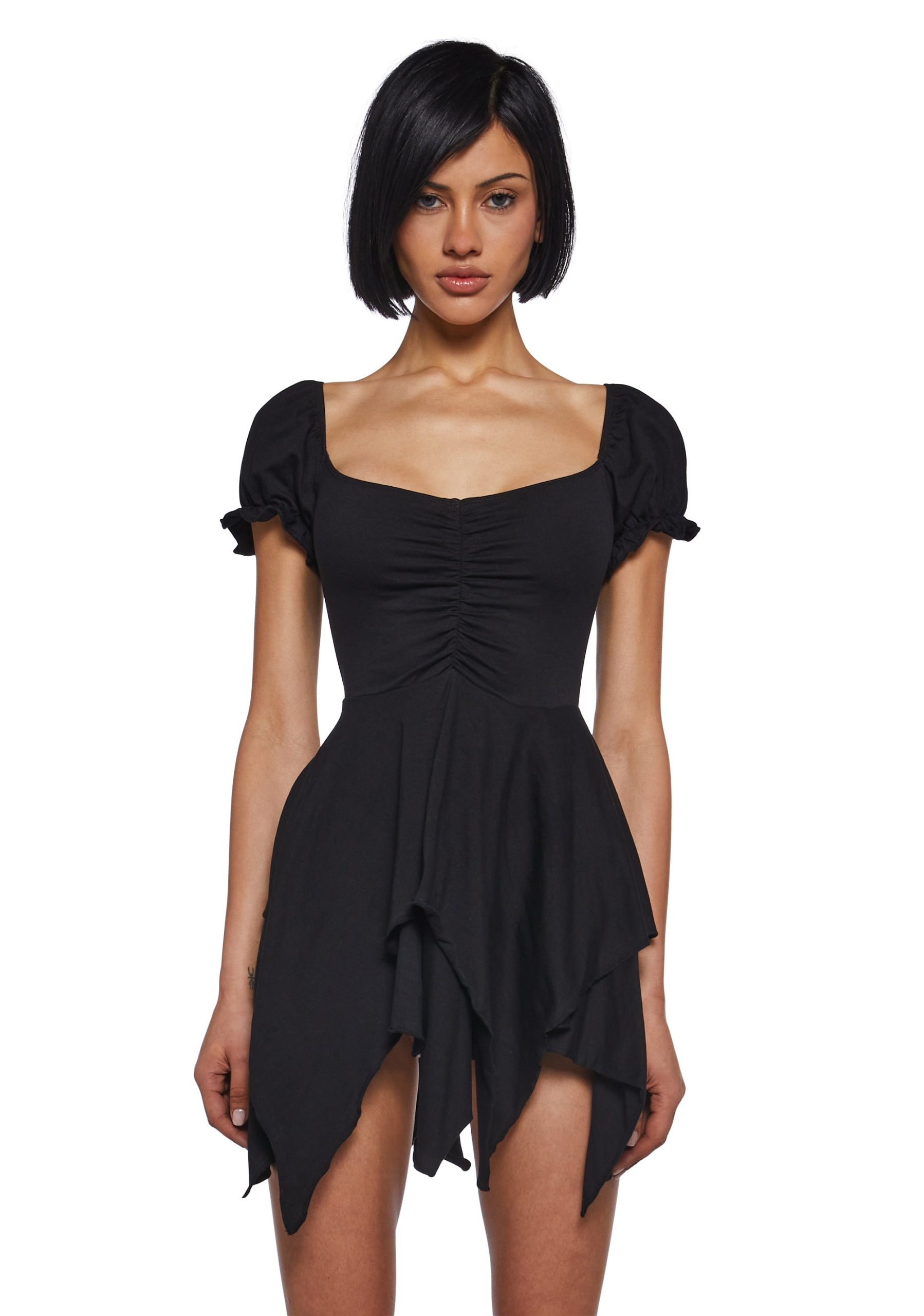 Chasin' Rainbows Mini Dress - Black