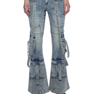 Aurora Cargo Jeans - Light Blue