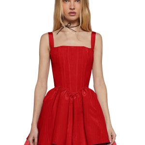 Magic Moves Corset Dress - Red