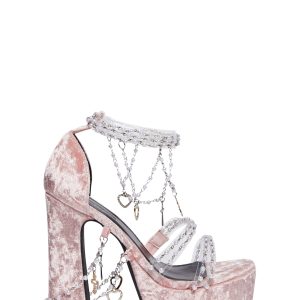Holy Revelation Platform Heels - Pink