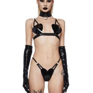 Zealous Vixen Lingerie Set - Black