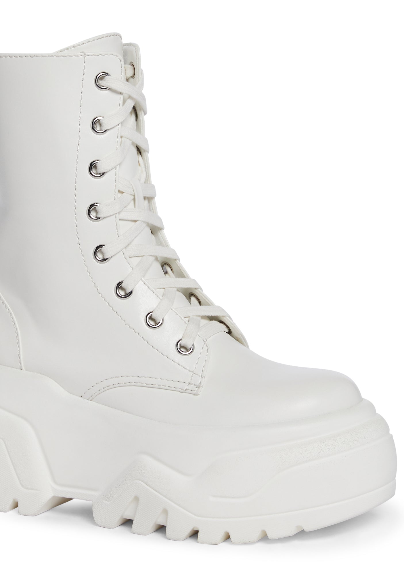 Optical Fuse Combat Boots - White - Image 2