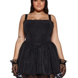 Plus Magic Moves Corset Dress - Black