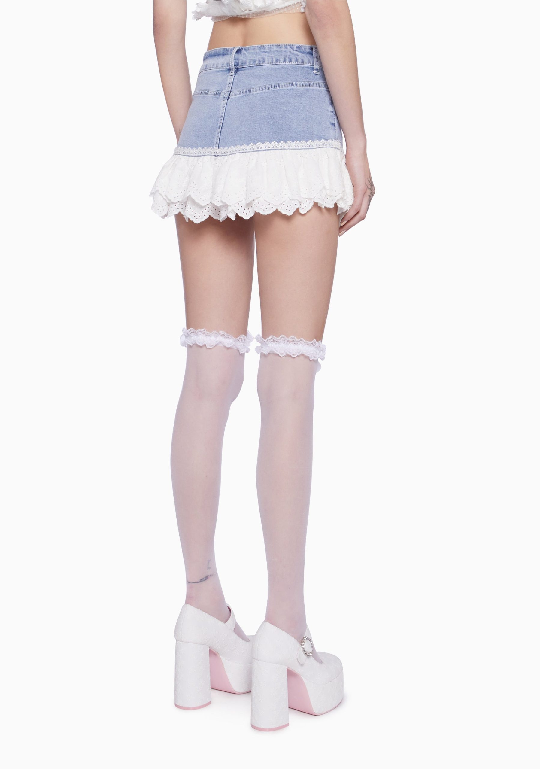 Heavenly Haven Denim Mini Skirt - Image 5