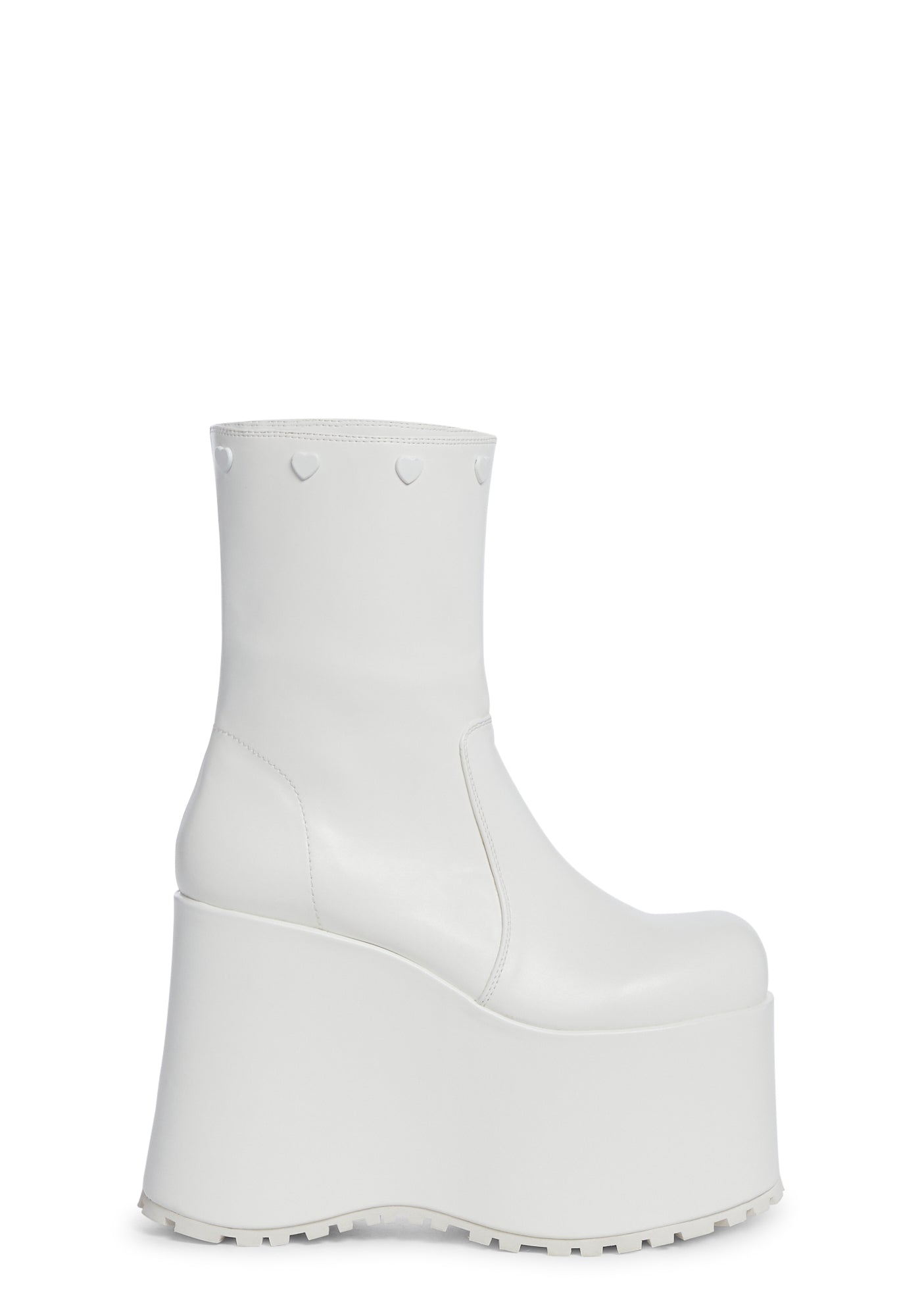 Snuggle Wonderland Platform Boots - White - Image 5