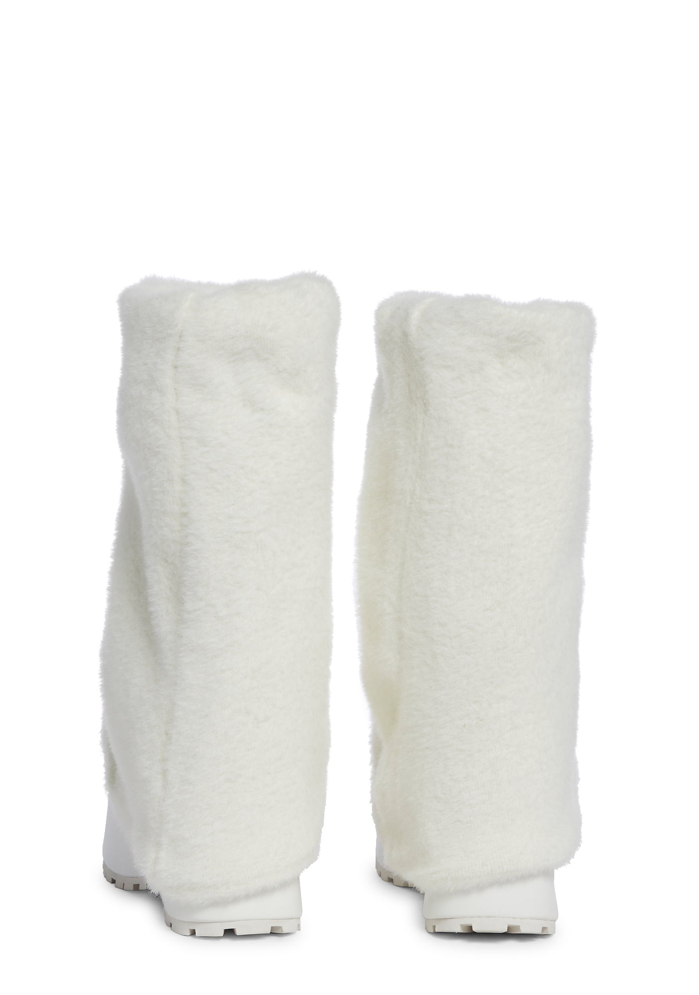Snuggle Wonderland Platform Boots - White - Image 4