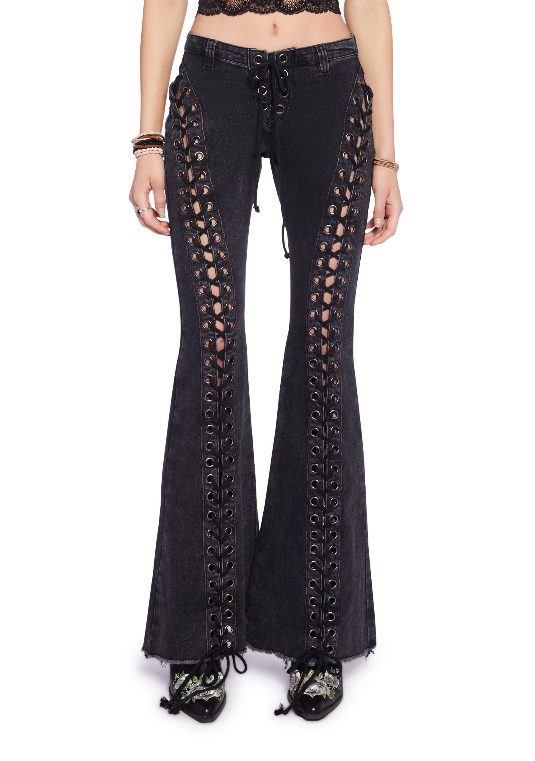 Wild Wanderer Flare Jeans - Black