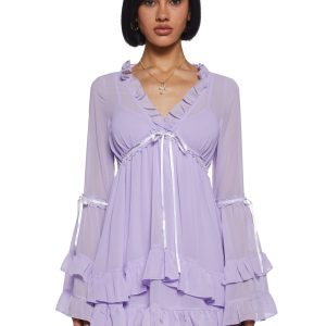 Real Divinity Mini Dress - Light Purple
