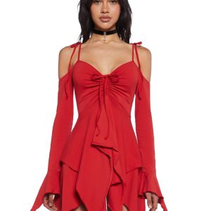 F is For Fairies™ Handkerchief Dress - Red