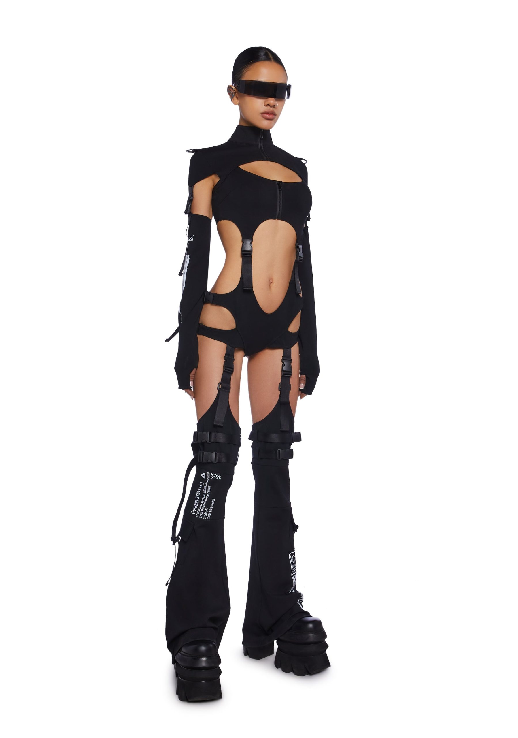 Digital Lands Bodysuit And Leg Warmers Set - Image 3