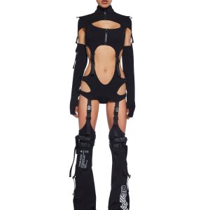 Digital Lands Bodysuit And Leg Warmers Set