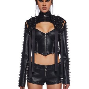 Downbeat Spiked Shrug