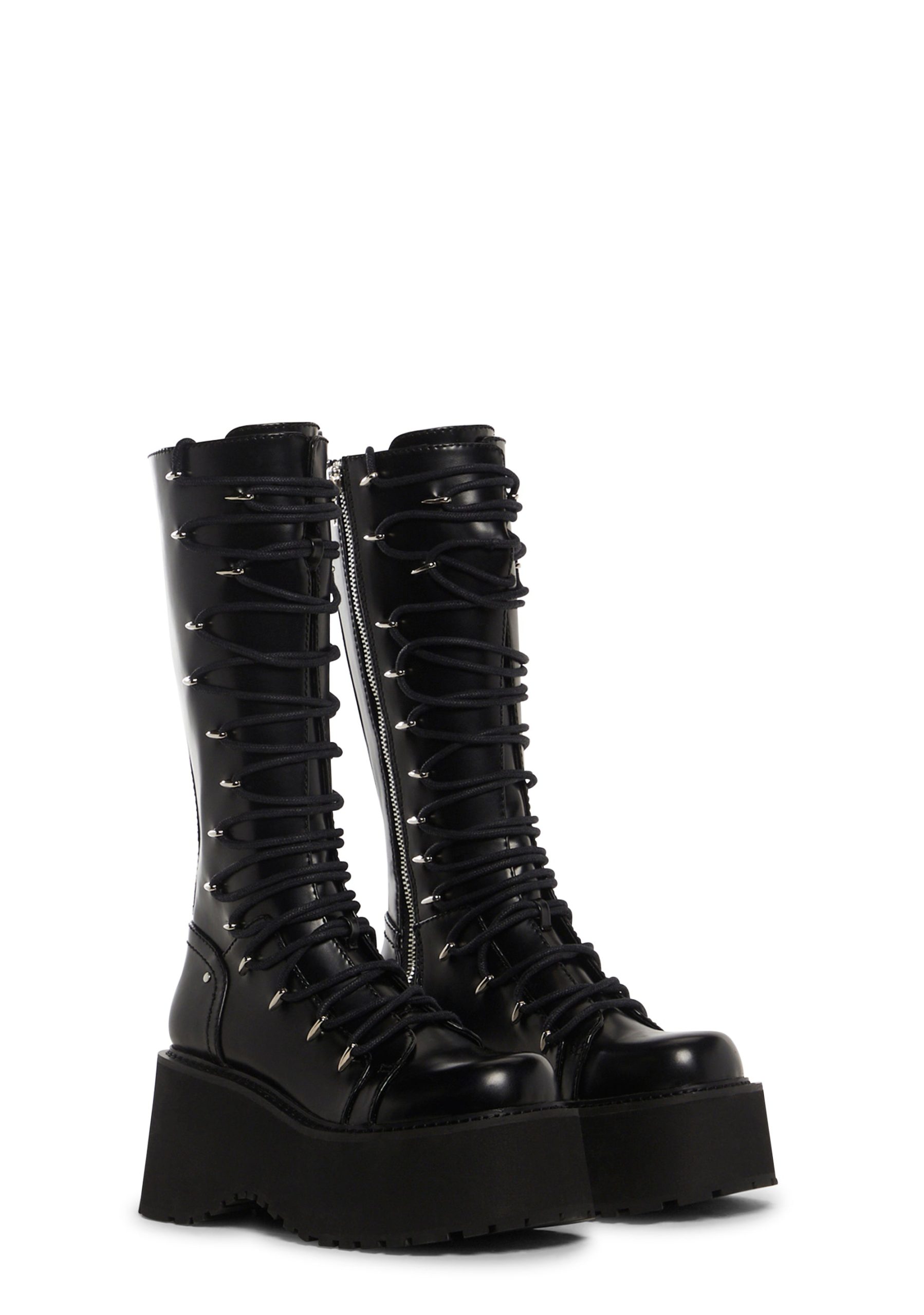 Glam Grit Knee High Boots - Image 3