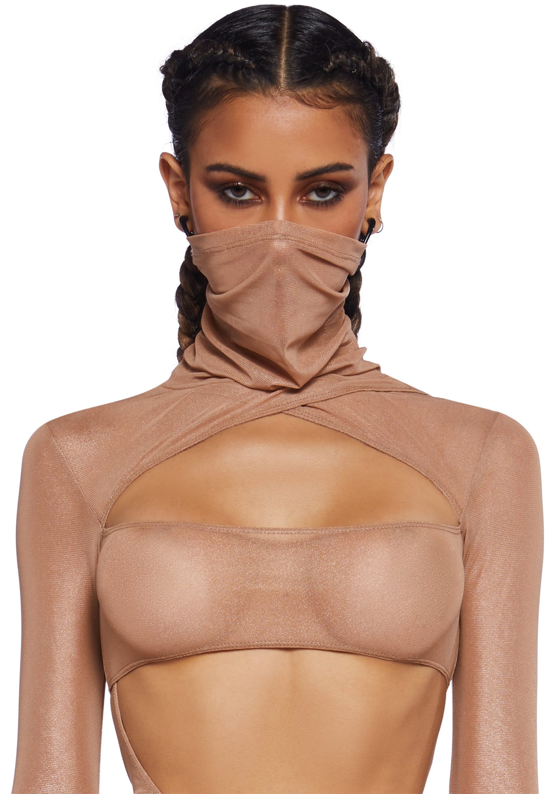 Dreamland Dancer Bodycon Dress - Gold - Image 2