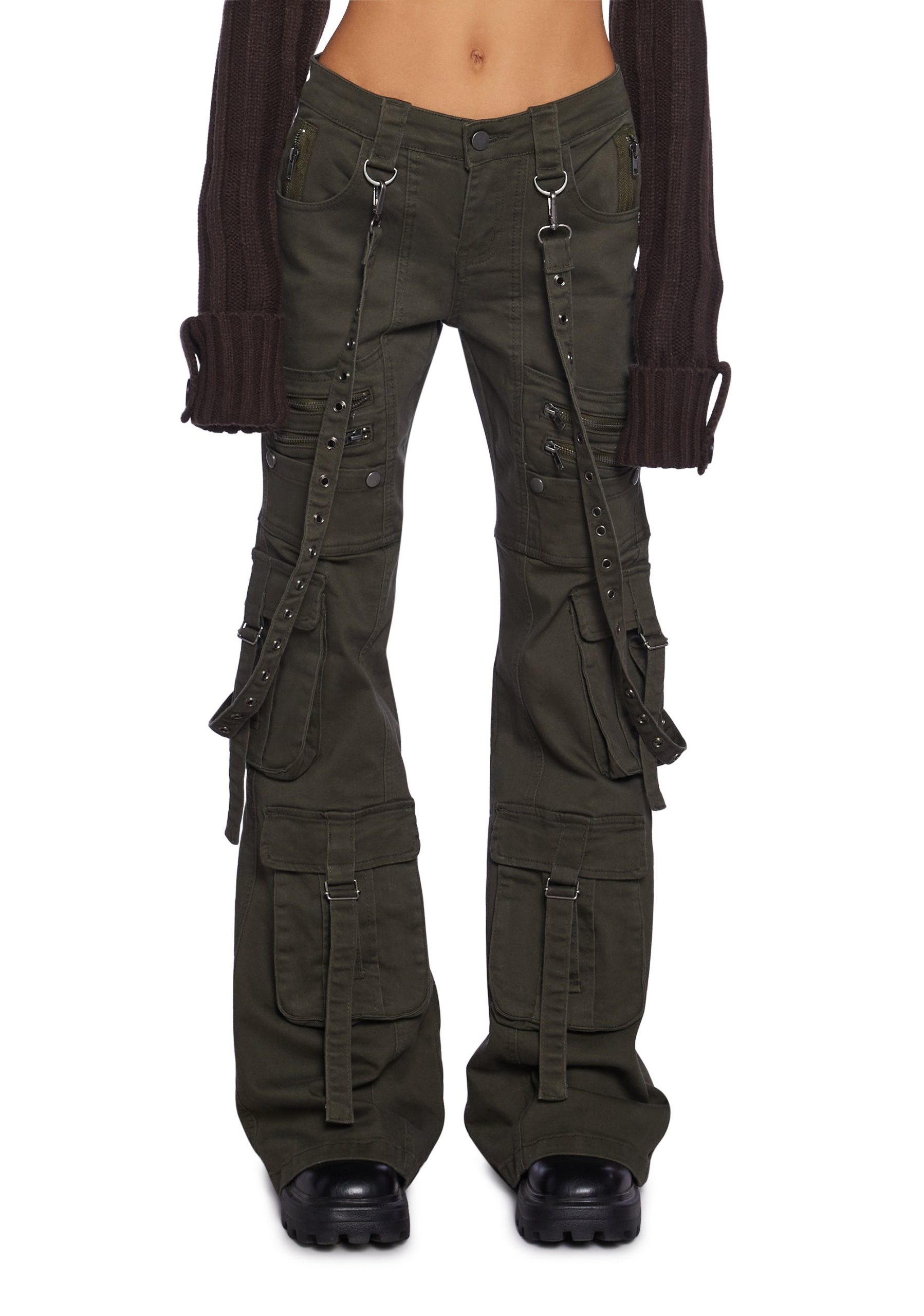 Aurora Cargo Jeans - Twill Green