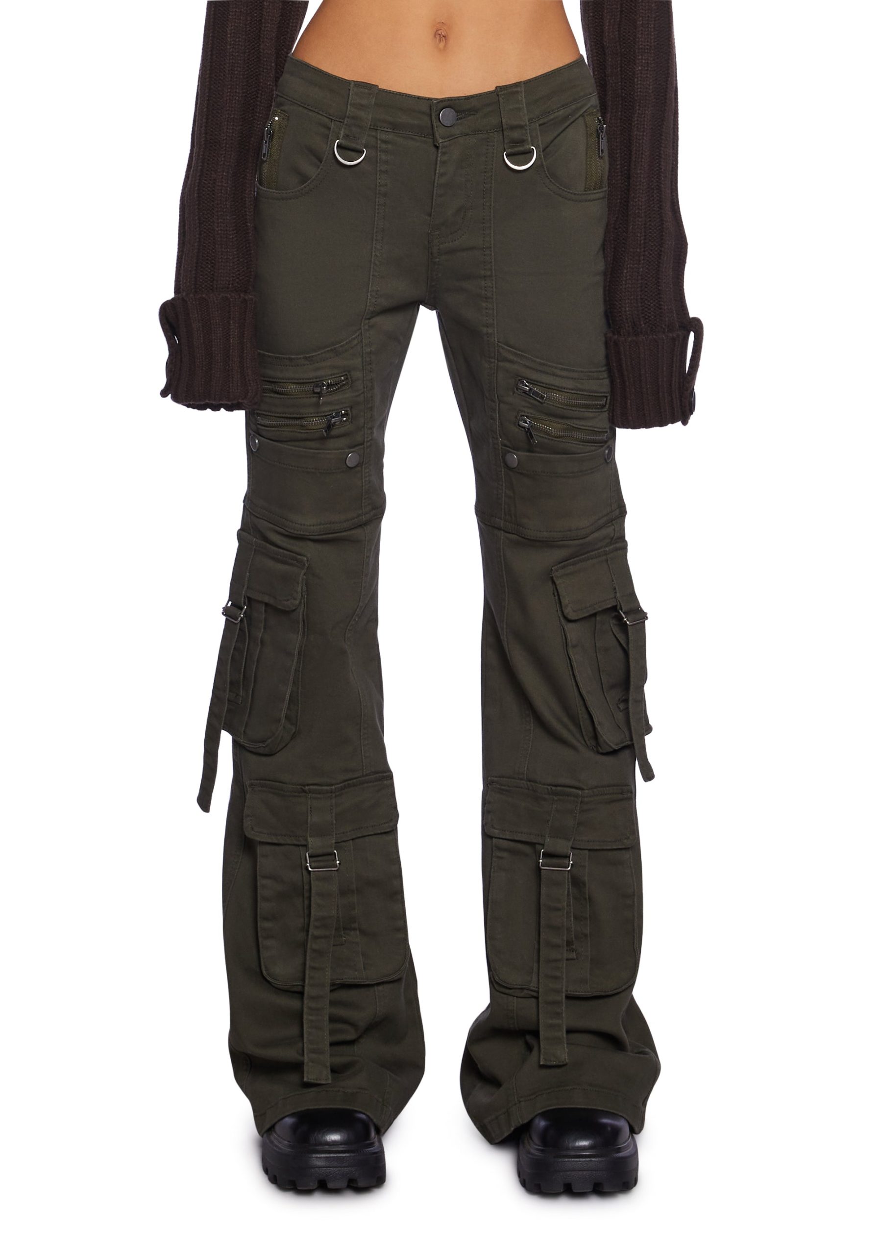 Aurora Cargo Jeans - Twill Green - Image 6