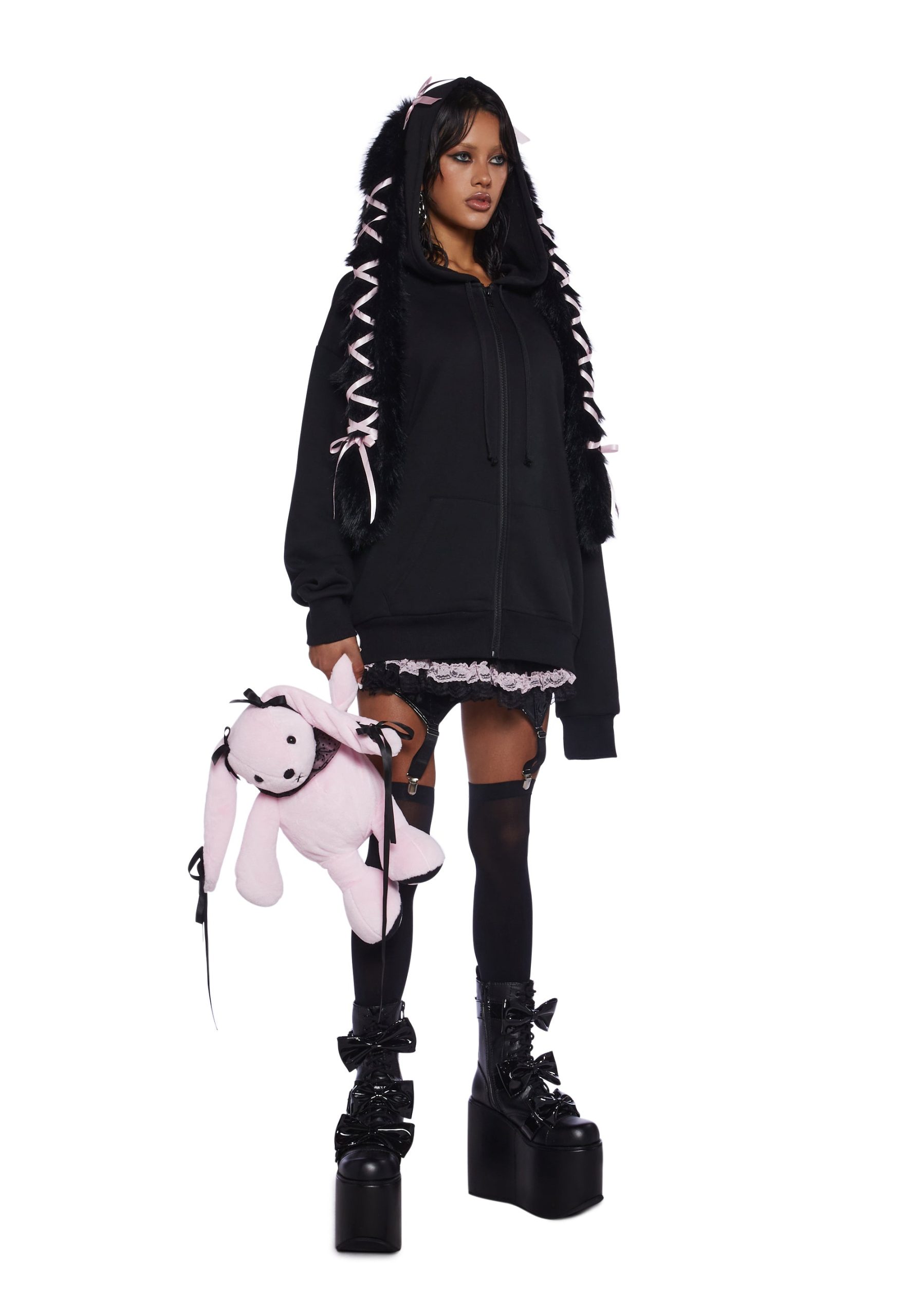Precious Bunny Zip-Up Hoodie - Image 2