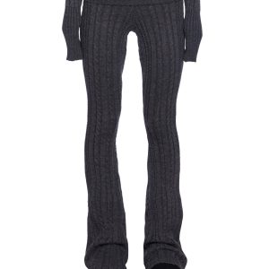 Deep Thoughts Flare Pants - Gray