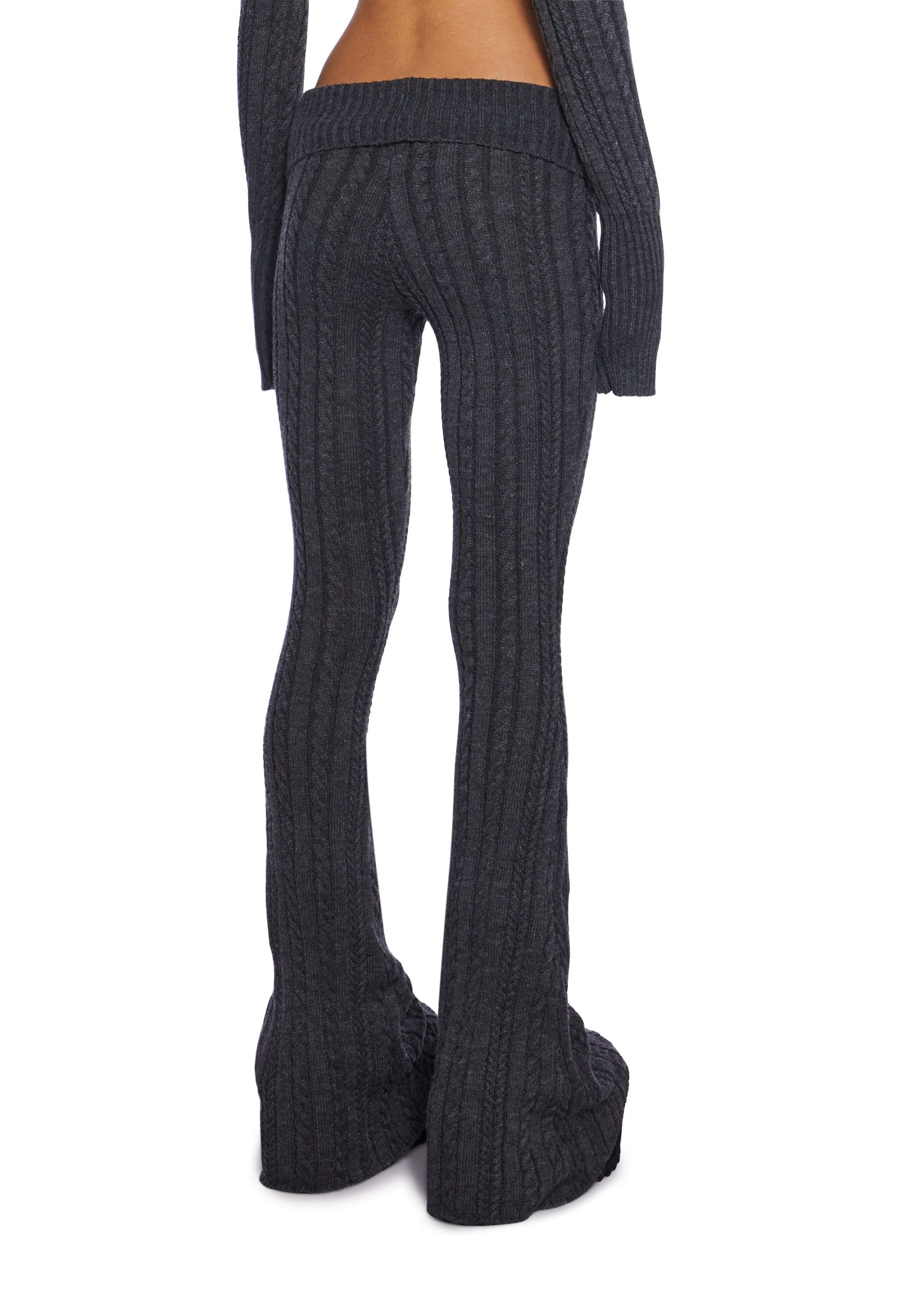 Deep Thoughts Flare Pants - Gray - Image 4