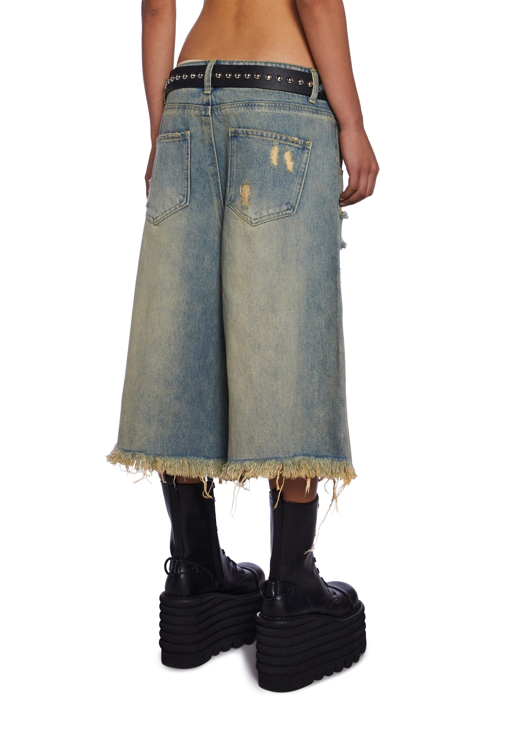 Streetwise Maven Denim Shorts - Blue - Image 4