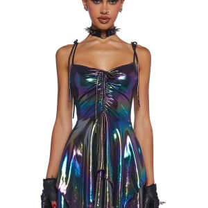 F Is For Fairies Handkerchief Dress - Holo Metallic