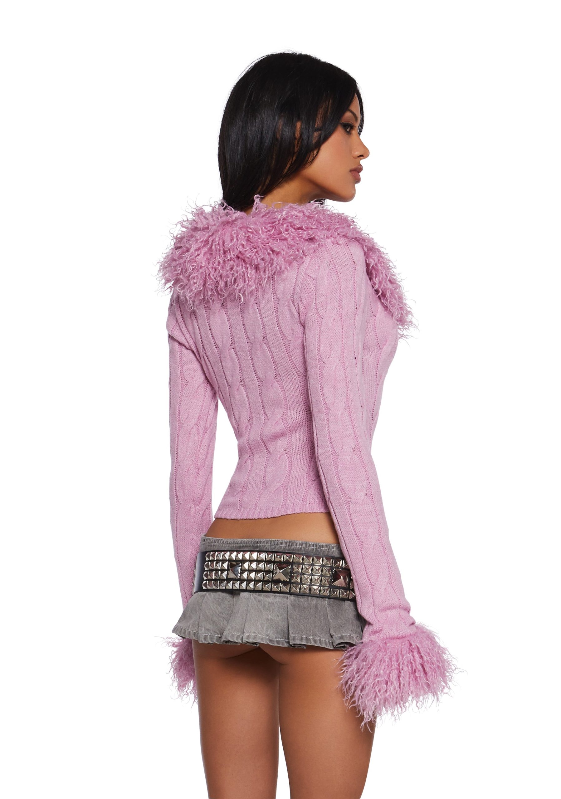 Covet Cable Knit Cardigan - Image 4