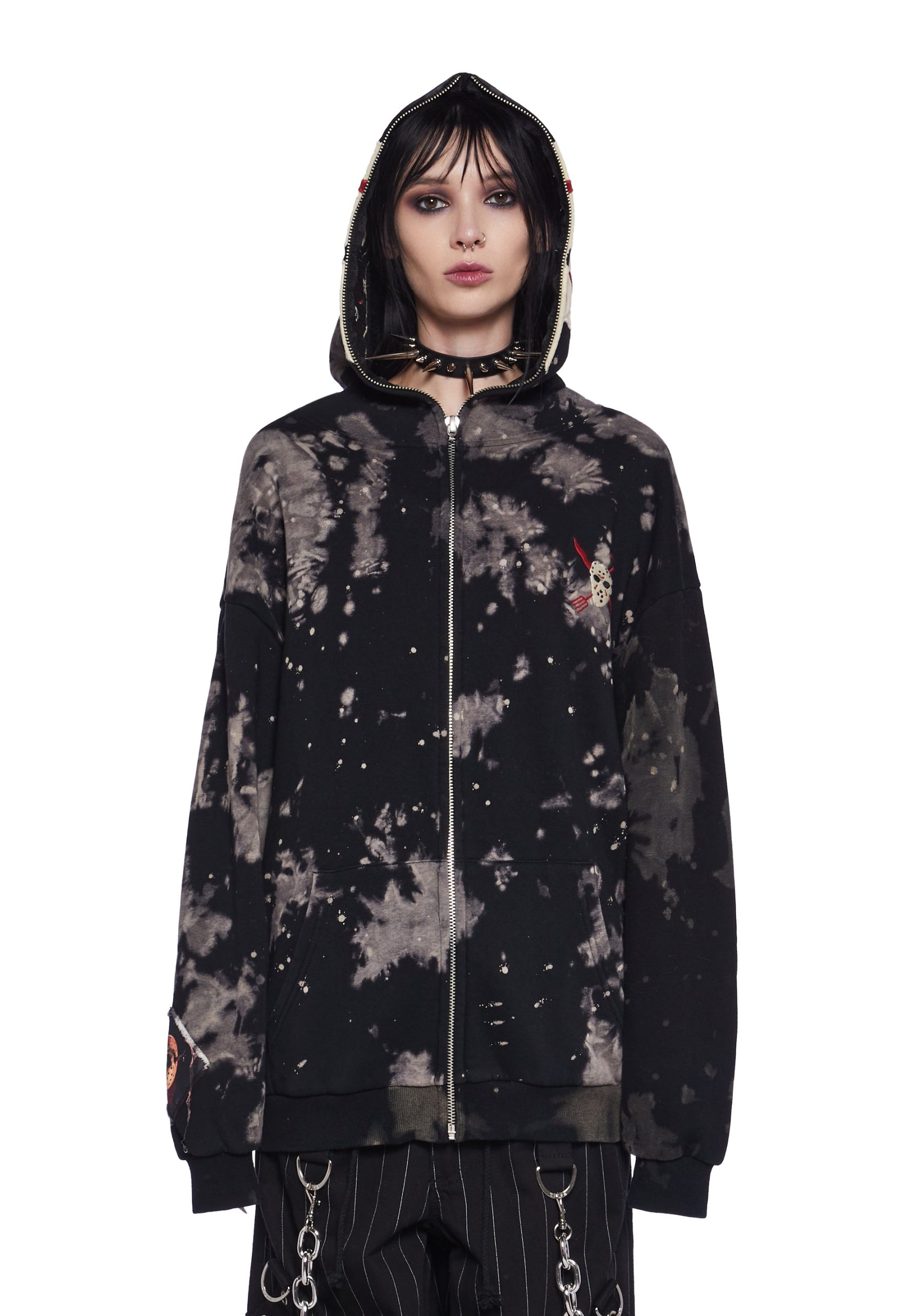 Vile Voorhees Mask Zip-Up Hoodie - Image 2