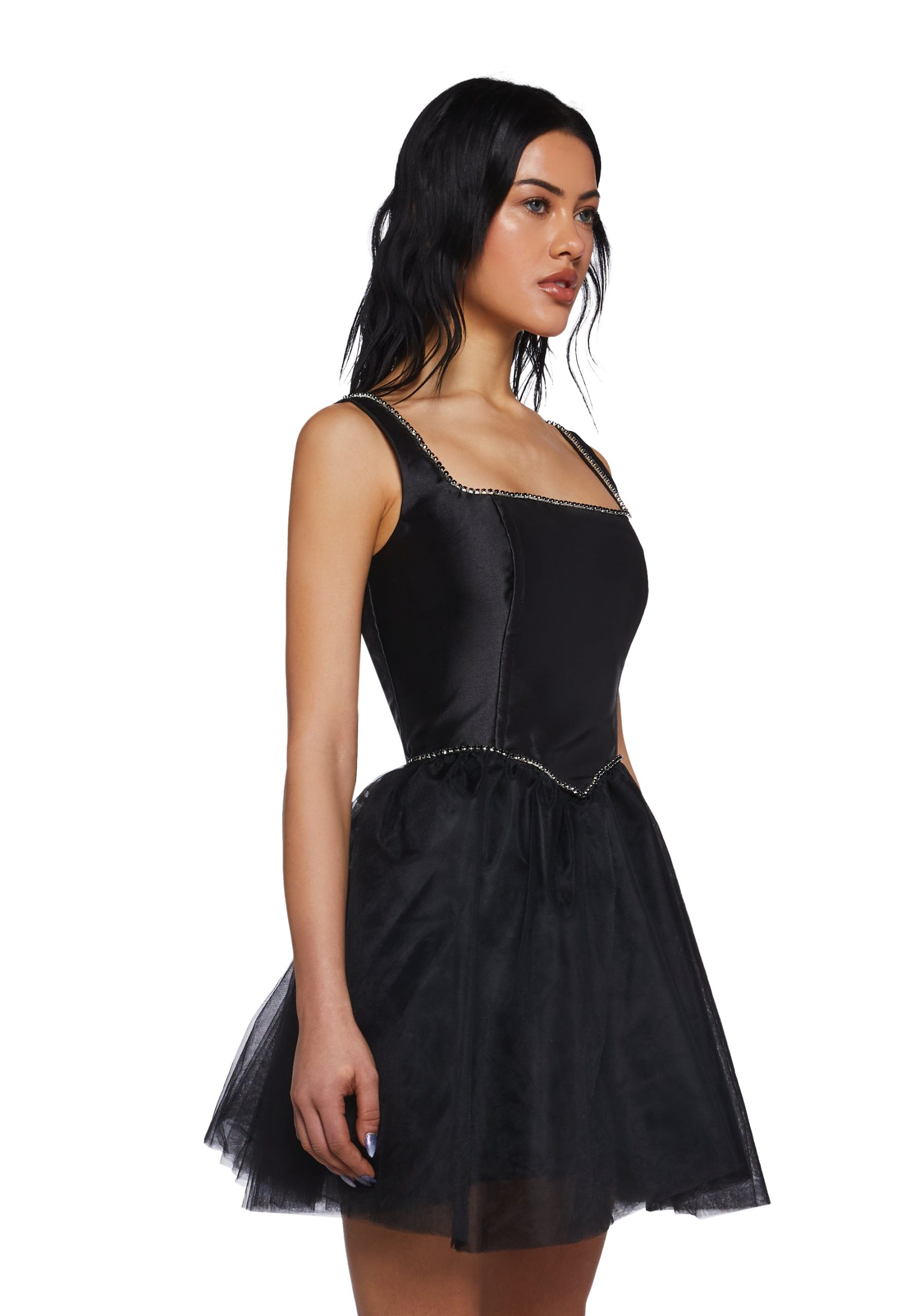 Polished Pirouette Corset Dress - Black - Image 3