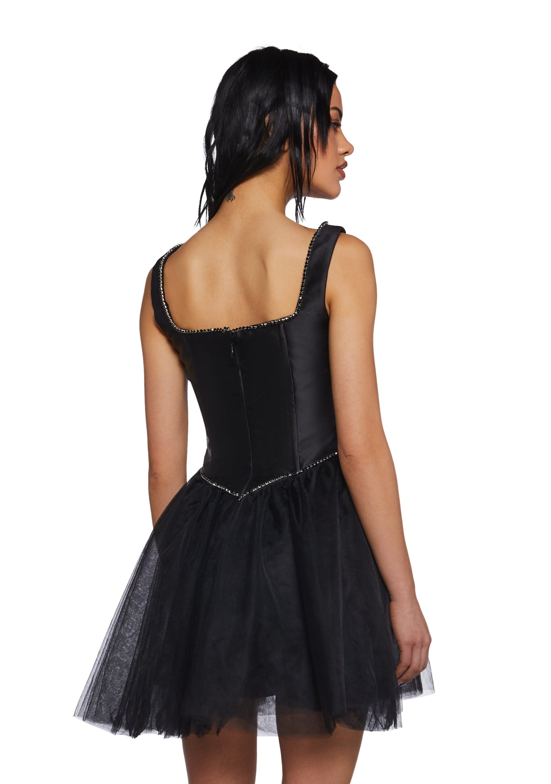 Polished Pirouette Corset Dress - Black - Image 4