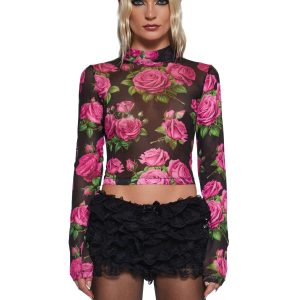 Regal Rose Long Sleeve Top