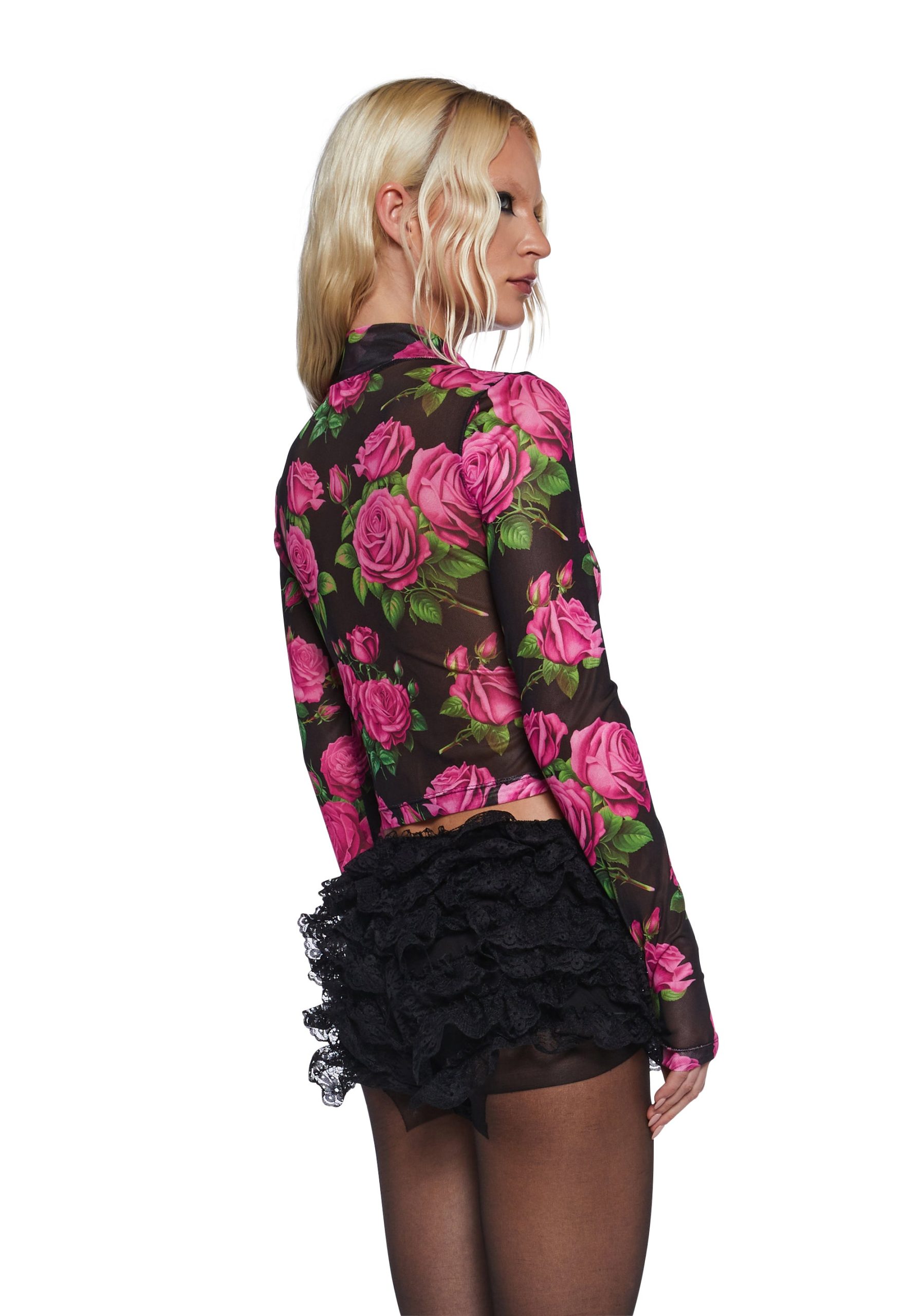 Regal Rose Long Sleeve Top - Image 4