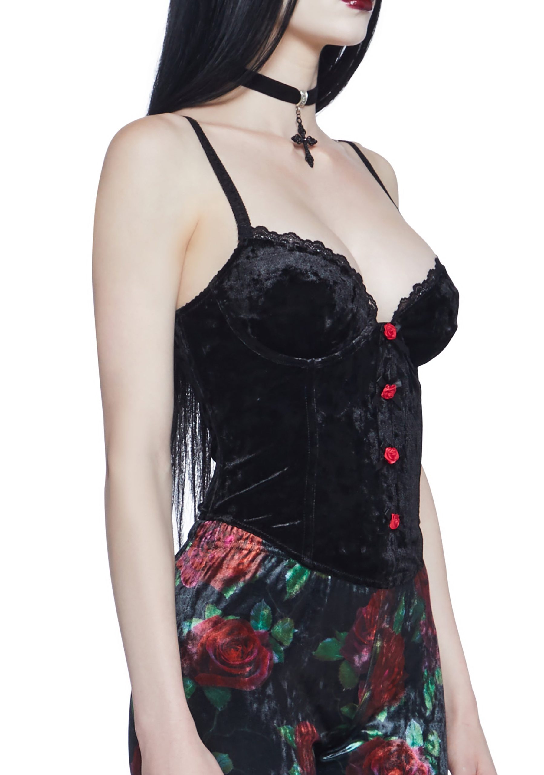 Covet You Corset Top - Black - Image 5
