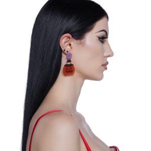 Grinning Gourd Drop Earrings