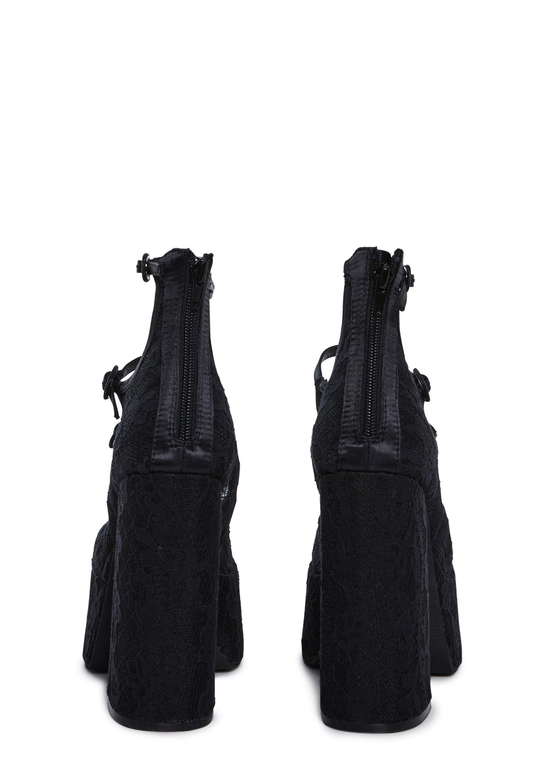 Smiling Melody Platform Heels - Black - Image 4